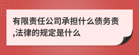 有限責(zé)任公司承擔(dān)什么債務(wù)責(zé),法律的規(guī)定是什么