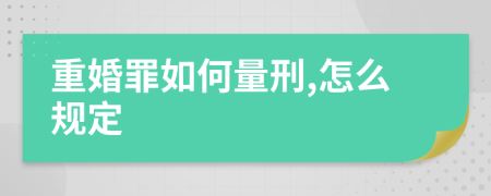 重婚罪如何量刑,怎么規(guī)定