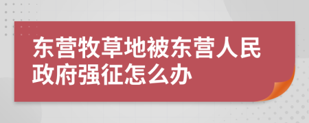 東營牧草地被東營人民政府強(qiáng)征怎么辦