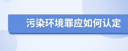污染環(huán)境罪應(yīng)如何認(rèn)定