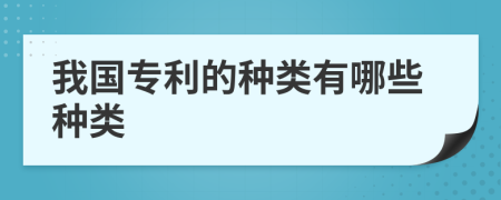 我國(guó)專(zhuān)利的種類(lèi)有哪些種類(lèi)