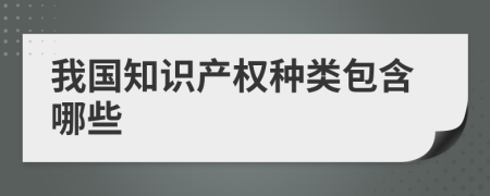我國(guó)知識(shí)產(chǎn)權(quán)種類包含哪些