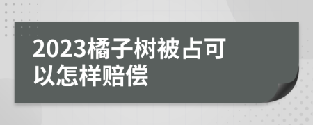 2023橘子樹被占可以怎樣賠償