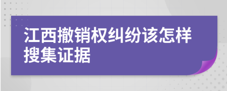 江西撤銷(xiāo)權(quán)糾紛該怎樣搜集證據(jù)