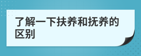了解一下扶養(yǎng)和撫養(yǎng)的區(qū)別