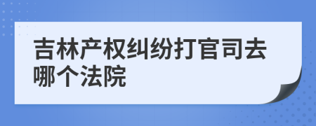 吉林產(chǎn)權(quán)糾紛打官司去哪個(gè)法院