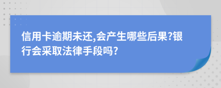 信用卡逾期未還,會(huì)產(chǎn)生哪些后果?銀行會(huì)采取法律手段嗎?