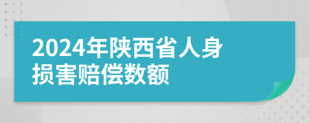 2024年陜西省人身損害賠償數(shù)額