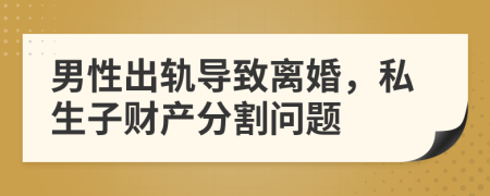 男性出軌導(dǎo)致離婚，私生子財(cái)產(chǎn)分割問題
