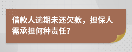 借款人逾期未還欠款，擔(dān)保人需承擔(dān)何種責(zé)任？