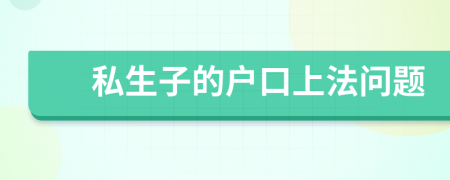 私生子的戶口上法問(wèn)題