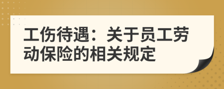工傷待遇：關(guān)于員工勞動(dòng)保險(xiǎn)的相關(guān)規(guī)定