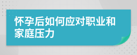 懷孕后如何應(yīng)對(duì)職業(yè)和家庭壓力