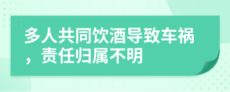 多人共同飲酒導致車禍，責任歸屬不明