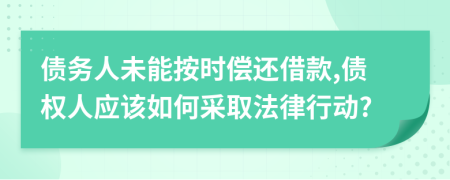 債務(wù)人未能按時(shí)償還借款,債權(quán)人應(yīng)該如何采取法律行動(dòng)?