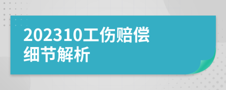 202310工傷賠償細(xì)節(jié)解析