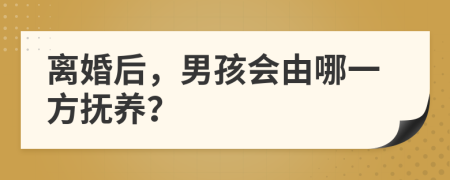 離婚后，男孩會(huì)由哪一方撫養(yǎng)？