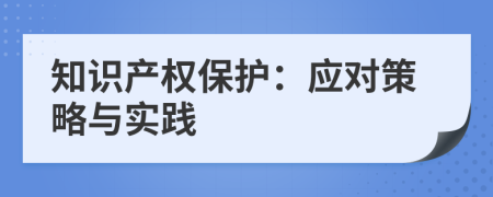 知識產(chǎn)權(quán)保護(hù)：應(yīng)對策略與實踐