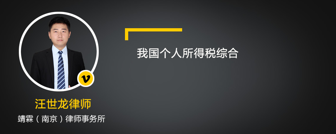 我国个人所得税综合