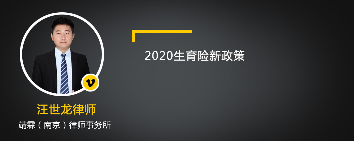 2020生育险新政策