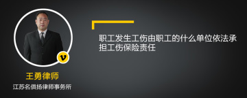 职工发生工伤由职工的什么单位依法承担工伤保险责任