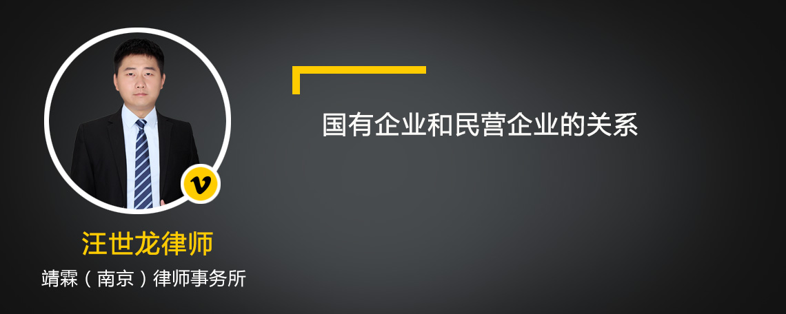 国有企业和民营企业的关系