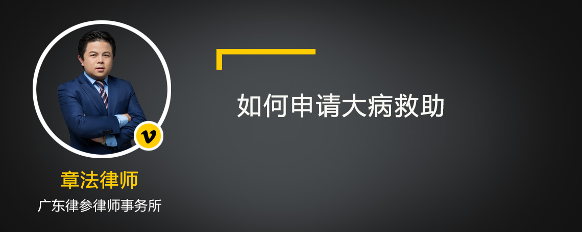 如何申请大病救助