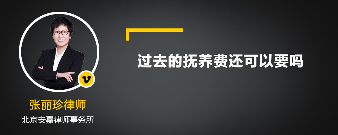 过去的抚养费还可以要吗