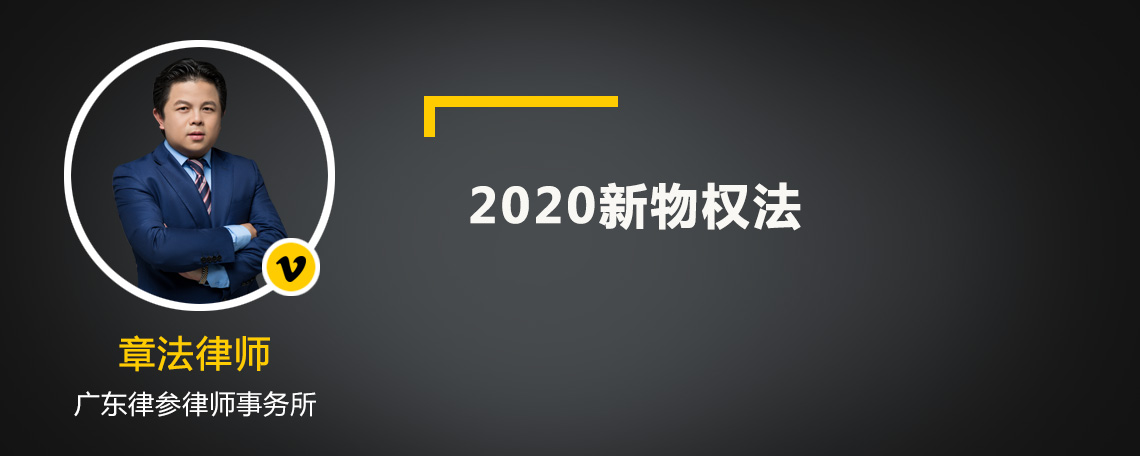 2020新物权法