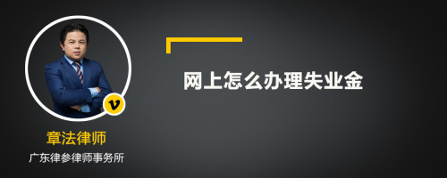 网上怎么办理失业金