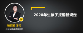 2020年生孩子报销新规定