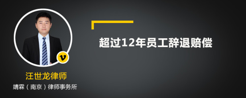 超过12年员工辞退赔偿多少