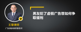 男友犯了虚假广告罪如何争取缓刑