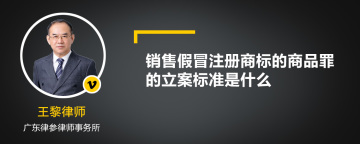 销售假冒注册商标的商品罪的立案标准是什么