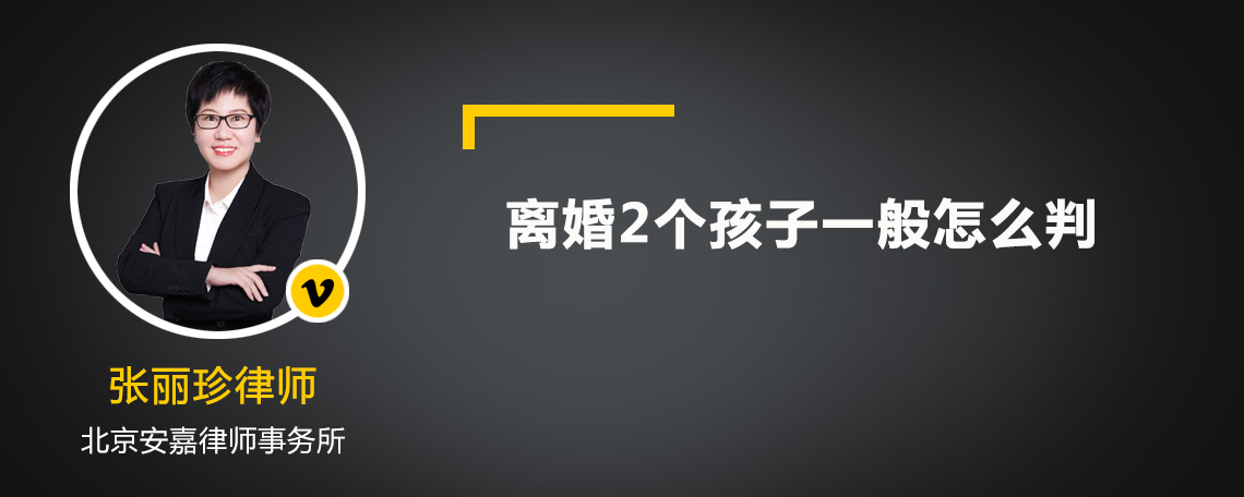 离婚2个孩子一般怎么判