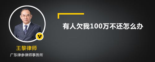 欠100万不还怎么办