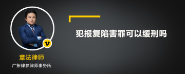 犯报复陷害罪可以缓刑吗