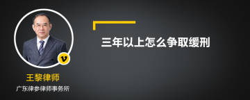 三年以上怎么争取缓刑