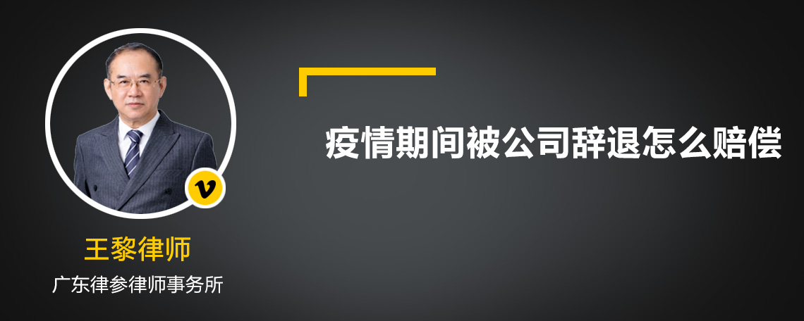 疫情期间被公司辞退怎么赔偿