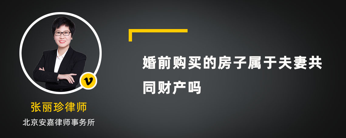 婚前购买的房子属于夫妻共同财产吗