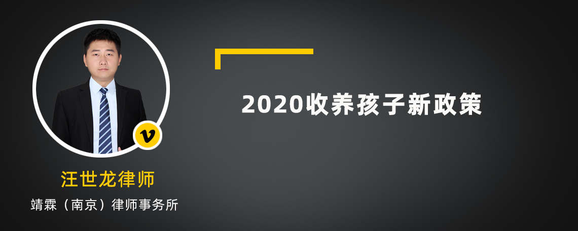 2020收养孩子新政策