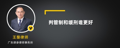 判管制和缓刑谁更好