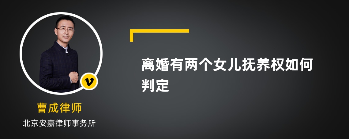 离婚有两个女儿抚养权如何判定