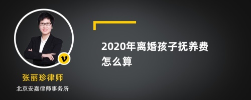 2020年离婚孩子抚养费怎么算