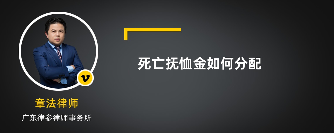 死亡抚恤金如何分配