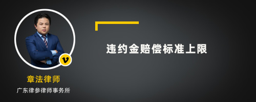 违约金赔偿标准上限是怎么规定的