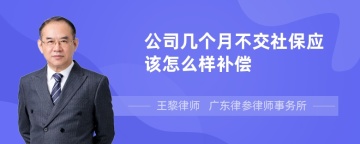 公司几个月不交社保应该怎么样补偿