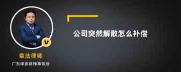 公司突然解散怎么补偿