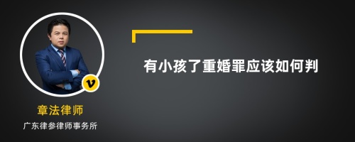 有小孩了重婚罪应该如何判