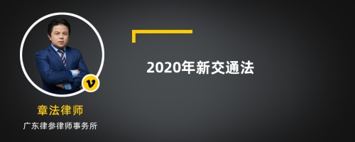 2020年新交通法